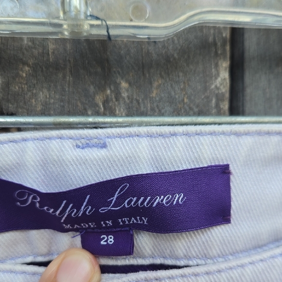 Ralph Lauren White Straight Leg Jeans Modern Minimalist Design - Picture 2 of 9